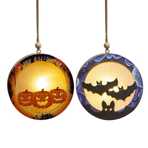 Halloween Squash Laternen, Licht Bat Decoration, batteriebetriebenes Set, Bright Flickering Effekt, wetterfest, perfekt für Haunted House, Indoor Outdoor Tabletop Bedroom Party von Générique