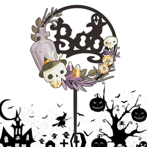 Halloween Topper – Gothic-Kuchendekoration, Horrordessert-Ornament | Auswahl an Partykuchen, gruselige Kartenverzierungen, die eine lustige gruselige Atmosphäre auf den F chern schaffen von Générique