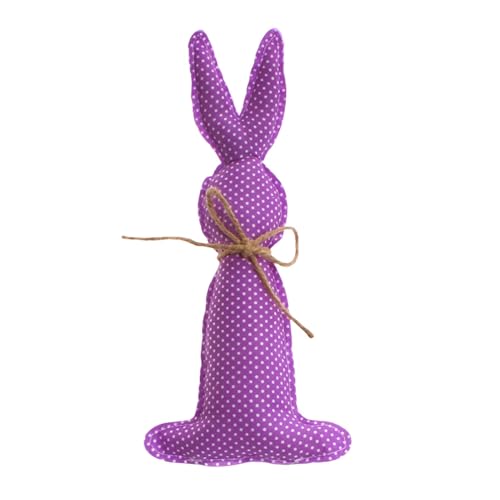 Hase Ornament Gefüllter Bauernhof Stoff Osterhasen Rustikaler Stoff Kaninchen Tablett Plüsch Dekoration Osterfarm Bunnies Rustikal für Wohnzimmer Schlafzimmer von Générique