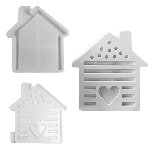 Haus-Harzform, Haus-Harzform, Zementformen für Heimdekoration, Silikon-Gips-Betonformen für Zuhause, Büro, Epoxidharz, Handwerksform von Générique