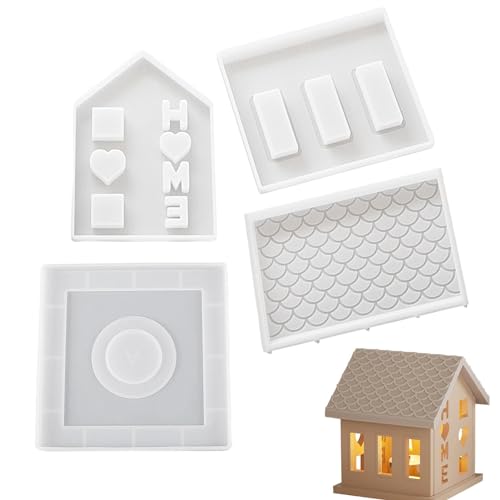 Haus-Harzform aus Silikon, Haussilikonform | Kerzenherstellungsform, Harzgussform | Hausharz-Gießform | Hausharz-Gussform, Ornamentform in Form von ma Haus-Harzform aus Silikon, Haussilikonform | Kerzenherstellungsform, Harzgussform | Hausharz-Gießform | Hausharz-Gussform, Ornamentform in Form von ma von Générique