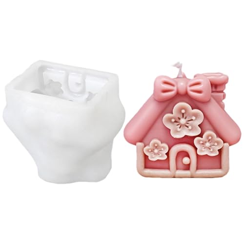 Hausformform, Dessertformen für Schokolade, handgefertigte Silikonseifenherstellung, Antihaft-Silikon-Fondantform für Kerzen, Statuen, Kuchen, Gips Hausformform, Dessertformen für Schokolade, handgefertigte Silikonseifenherstellung, Antihaft-Silikon-Fondantform für Kerzen, Statuen, Kuchen, Gips von Générique