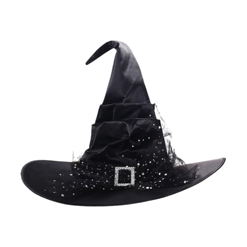 Hexenhut Halloween | Hut Damen Hexe – festliche Dekorationen für Partys, Cosplay, Outdoor und Karneval Erwachsene von Générique
