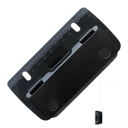 Hole Puncher Tool, tragbar zwei Löcher Punch, 5,12 x 2,64 Zoll Spacing Binder Maschine, Manual Scale Alignment Design, Compact Office Zubehör für Damen, Herren, Studenten, Dateifolder Hole Puncher Tool, tragbar zwei Löcher Punch, 5,12 x 2,64 Zoll Spacing Binder Maschine, Manual Scale Alignment Design, Compact Office Zubehör für Damen, Herren, Studenten, Dateifolder von Générique