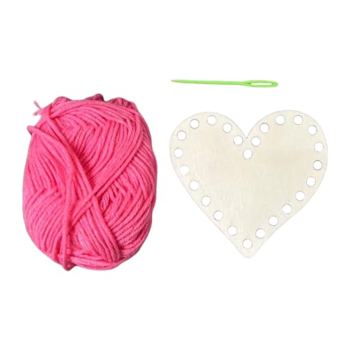Holz Korbboden Häkeln Korbboden Häkeln Hintergrund Set Herz Holz Hintergrund Set für DIY Stricken Handgemachte Strickbrett mit Baumwollgarn und Nadel für Holz Korbboden Häkeln Korbboden Häkeln Hintergrund Set Herz Holz Hintergrund Set für DIY Stricken Handgemachte Strickbrett mit Baumwollgarn und Nadel für von Générique
