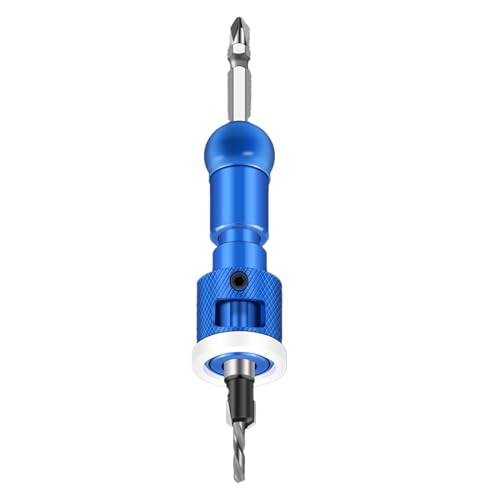 Holzbohrer, Senker Bohrer für Holzbit, Tischlerwerkzeuge, Bohrzentrierung - Robuste Drill Senk Konstruktion mit Skala und Begrenzer für Tür- und Feninstallation Holzbohrer, Senker Bohrer für Holzbit, Tischlerwerkzeuge, Bohrzentrierung - Robuste Drill Senk Konstruktion mit Skala und Begrenzer für Tür- und Feninstallation von Générique