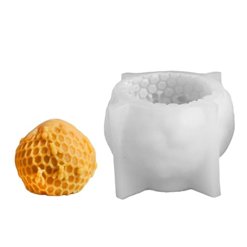 Honigkamm-Harzform, Bienenzylinderform, Zylinderform, Zylinderform, Silikonkerzenform, Heimdekoration von Générique