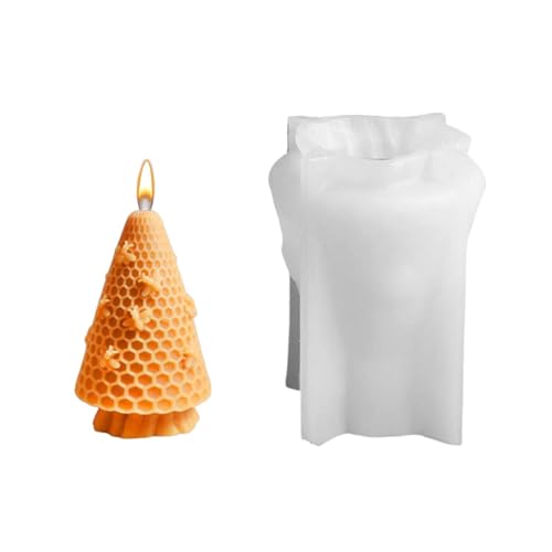 Honigkammform, Bienenzylinder-Silikonform – Zylinderseifenform aus Silikon, Kerzenform, Heimdekoration von Générique