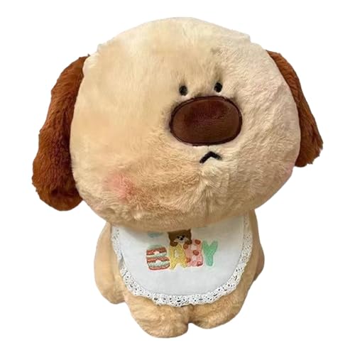 Hundepuppe mit großer Nase – Plüschtier Welpen-Plüschtier – 35 cm, niedliche Plüsch-Hundepuppe mit großer Nase – weiche Welpenpuppe, Innendekoration, Kuschelkissen, Puppe, A von Générique
