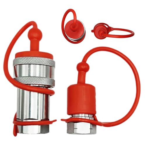 Hydraulische Kupplung, Schnellverbindung, Kohlenstoffstahl von Kupplungen, inklusive Staubdeckel, hochfeste Härtung, Hochdruckflüssigkeit, hochwertiges Zubehör von Générique