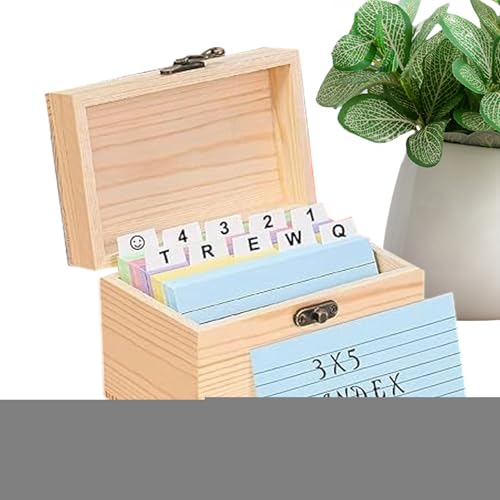 Indexbox, Kartenhalter aus Holz | Notcards Dividers Case für Notizen Indexbox, Kartenhalter aus Holz | Notcards Dividers Case für Notizen von Générique