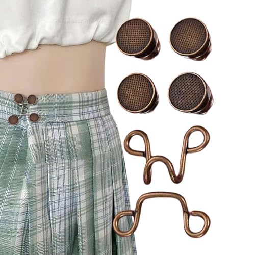 Jeans-Taillenspanner – Nahtlose lose Jeans-Hosenknöpfe zur Größenreduzierung, Jeans-Knopfnadeln mit abnehmbarer Hosenknopfnadel von Générique