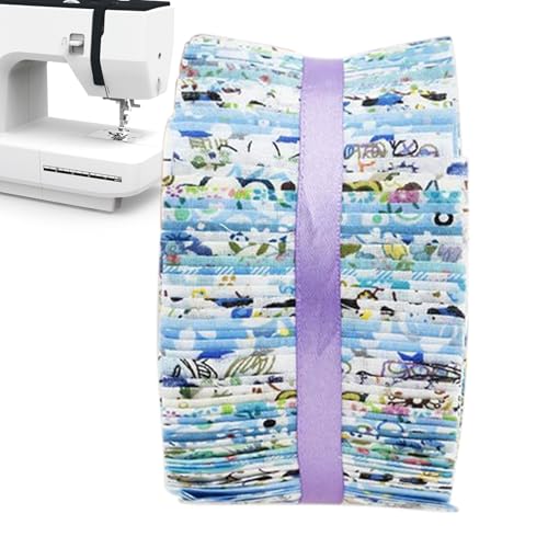 Jelly Roll Stoffstreifen aus Baumwolle, vorgeschnitten für Handwerk – Zubehör für Taschen, Puppen, Kleider, Tischdecken Jelly Roll Stoffstreifen aus Baumwolle, vorgeschnitten für Handwerk – Zubehör für Taschen, Puppen, Kleider, Tischdecken von Générique