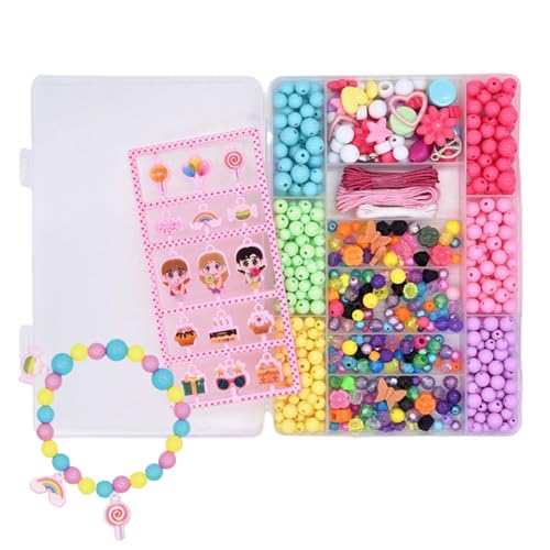 Jewelry Making Kit – Tragbares Handcraft Arts für Kinder, Mädchen mit Kreativität, Schmuckprojekte für Son, Tochter, inkl. bunte Perlen, Bildungsaktivität, Home, Schule, Geburtstag Jewelry Making Kit – Tragbares Handcraft Arts für Kinder, Mädchen mit Kreativität, Schmuckprojekte für Son, Tochter, inkl. bunte Perlen, Bildungsaktivität, Home, Schule, Geburtstag von Générique