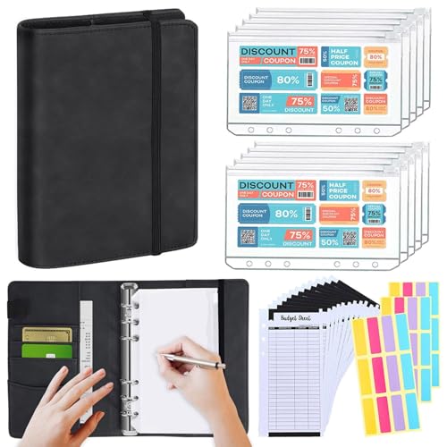 KASSEMENT-SET, Budgetordner mit Geldumschlägen | Wasserdichter Budgetbuch-Organizer für Geldbudgetierung, Bargeld-Organizer für die Budgetierung Trennung von Générique