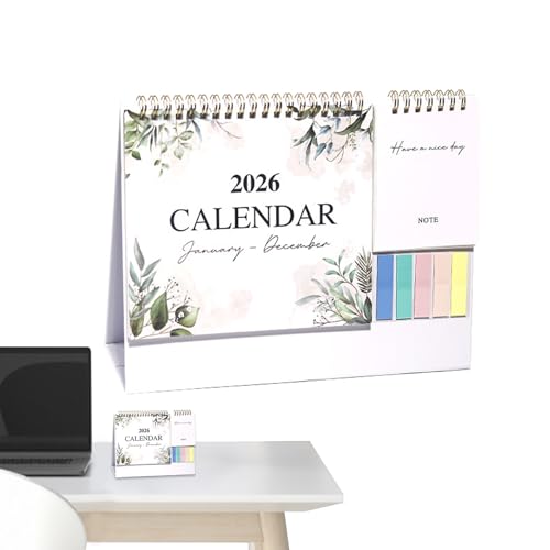 Kalender 2026 – Monatskalender 2026 Planer | 12 Monate dickes Papier, Notizblock, Aufgabenliste, Bürobedarf Büro von Générique