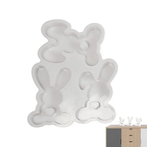 Kaninchen Schokoladenform, Kaninchen Silikonform | Tier Süßigkeiten Formen | Kaninchen Silikonformen Backform für Mousse, Fondant, Seife, Antihaft-Formen von Générique