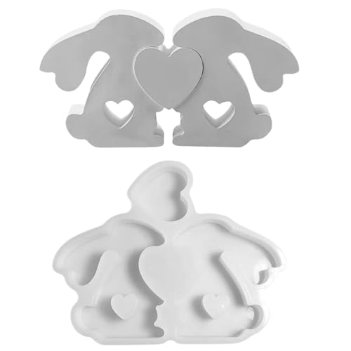 Kaninchen Silikonform, Kaninchenseifenformen, Silikonformen für Kerzen, Gipsform-Harzformen, umarmtes Hasenherz Seifenform, Kerzenherstellungsformen, f Kaninchen Silikonform, Kaninchenseifenformen, Silikonformen für Kerzen, Gipsform-Harzformen, umarmtes Hasenherz Seifenform, Kerzenherstellungsformen, f von Générique