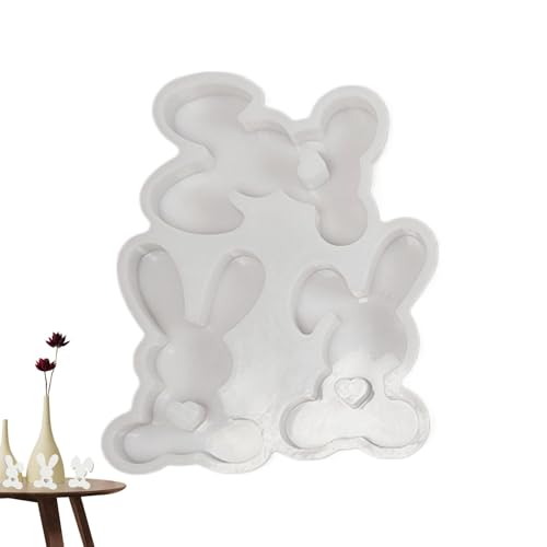 Kaninchen Silikonform - Osterseifenformen, Ostereifenform, Silikonschokoladenform Hase, Ostern Süßigkeiten Form, 3 Hohlräume Harz Form für Seife, Radiergummi, Cupcake Dekoration Kaninchen Silikonform - Osterseifenformen, Ostereifenform, Silikonschokoladenform Hase, Ostern Süßigkeiten Form, 3 Hohlräume Harz Form für Seife, Radiergummi, Cupcake Dekoration von Générique