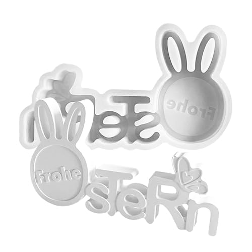 Kaninchenkopfform | Buchstabenform Kerzengießform – niedliche Tierkopfform Silikon-Buchstabenformen für Happy Easter Festival Crafts Kaninchenkopfform | Buchstabenform Kerzengießform – niedliche Tierkopfform Silikon-Buchstabenformen für Happy Easter Festival Crafts von Générique