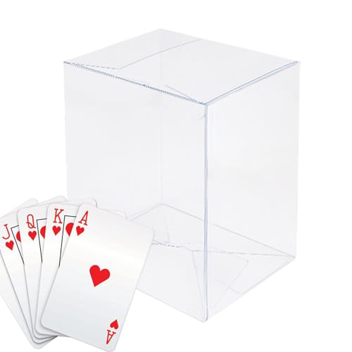 Karte, hält den Deckel für Tarotkarten, tragbar, PVC-Box | Organisationshalter, Gesellschaftsspielzubehör für Reisen, unterwegs, drinnen und draußen, draußen von Générique