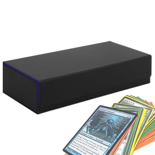 Kartenaufbewahrungsbox, Sammelkarten-Organizer – Langlebige Aufbewahrung für Kartenspiele | Kartenaufbewahrung aus PU-Leder mit Magnetverschluss für Baseballkarten Kartenaufbewahrungsbox, Sammelkarten-Organizer – Langlebige Aufbewahrung für Kartenspiele | Kartenaufbewahrung aus PU-Leder mit Magnetverschluss für Baseballkarten von Générique