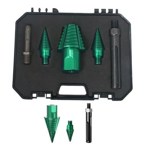 Kegelbohrer aus Stahl für Bohrmaschine, Zubehör zum Spalten von Holzscheiten – strapazierfähiges Werkzeug für Projekte, Montage von Möbeln und Outdoor-Aktivitäten Kegelbohrer aus Stahl für Bohrmaschine, Zubehör zum Spalten von Holzscheiten – strapazierfähiges Werkzeug für Projekte, Montage von Möbeln und Outdoor-Aktivitäten von Générique