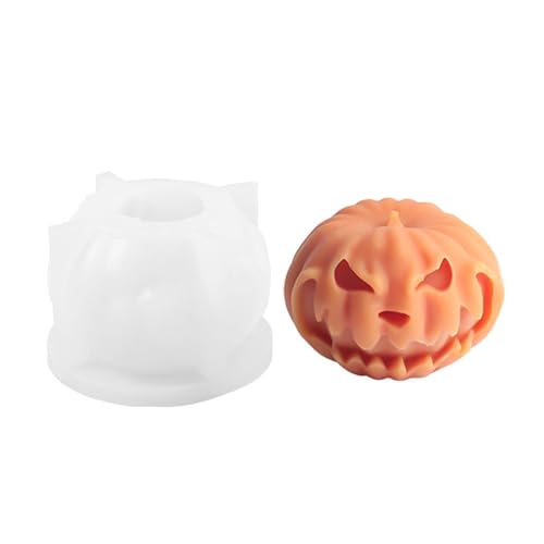 -Kerzenform Silikonform Kürbiskerzenform Gruselige Silikonformen für Halloween- für Kerzen, handgefertigte Epoxidharz-Gussformen, weich -Kerzenform Silikonform Kürbiskerzenform Gruselige Silikonformen für Halloween- für Kerzen, handgefertigte Epoxidharz-Gussformen, weich von Générique