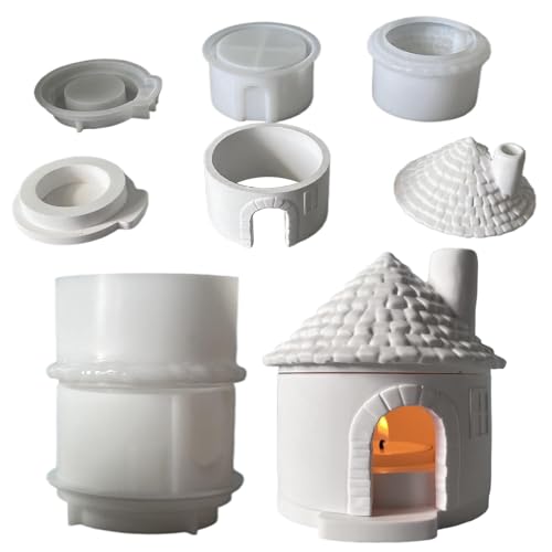 Kerzenform Weihnachtshaus | Set Silikonformen 3D Häuser, Dekoration für Party Büro Wohnung Schule für Innen Kerzenform Weihnachtshaus | Set Silikonformen 3D Häuser, Dekoration für Party Büro Wohnung Schule für Innen von Générique