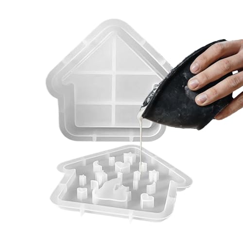 Kerzenform für Haus – Gießform Haus Katze für Handwerk Kerze, kreatives Werkzeug, niedlich, für Wohnzimmer, Garten, Schule, Weihnachten, Halloween, Kindergarten Kerzenform für Haus – Gießform Haus Katze für Handwerk Kerze, kreatives Werkzeug, niedlich, für Wohnzimmer, Garten, Schule, Weihnachten, Halloween, Kindergarten von Générique