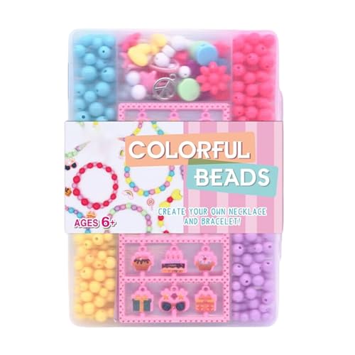 Kids Jewelry Making Kit – 4800+ Pieces Bead Set für Armband, Halskette mit 44 Anhängern, Aufbewahrung für Handcraft, Kunsthandwerk für Kinder, , Mädchen, Toddler Son Daughter Kids Jewelry Making Kit – 4800+ Pieces Bead Set für Armband, Halskette mit 44 Anhängern, Aufbewahrung für Handcraft, Kunsthandwerk für Kinder, , Mädchen, Toddler Son Daughter von Générique