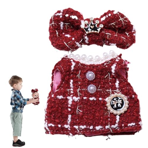 Kleidung für kleine Puppen, Kleidung und Zubehör für Puppen | Plüschpuppen-Kleidung – Plüschpuppen-Kostüm-Outfit, Kleidung, Kleid und Kostüm-Set a von Générique