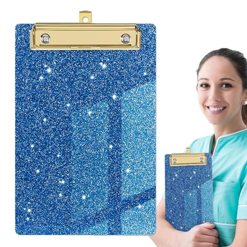Klemmbrett für - süßes Klemmbrett, glitzernde Klemmbretter in Standardgröße | Klemmbrett für Mode, flach, schick und leicht im Format A6-Fletter von Générique