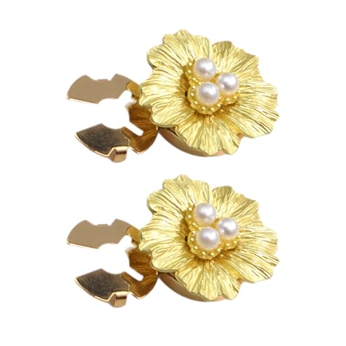 Knopfschutz Perle – 2-teiliges Set mit Knopfabdeckungen, Perlen-Form, dekorativ, für Männer und Frauen – Hemden, Kleidung, Blusen, Zubehör von Générique