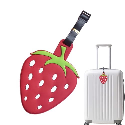 Kofferanhänger aus Silikon – Koffer-ID in Fruchtform, niedlicher Taschennamen, Privacy Name | fliegendes Reisezubehör-ID-Markierer, Etikett Kofferanhänger aus Silikon – Koffer-ID in Fruchtform, niedlicher Taschennamen, Privacy Name | fliegendes Reisezubehör-ID-Markierer, Etikett von Générique
