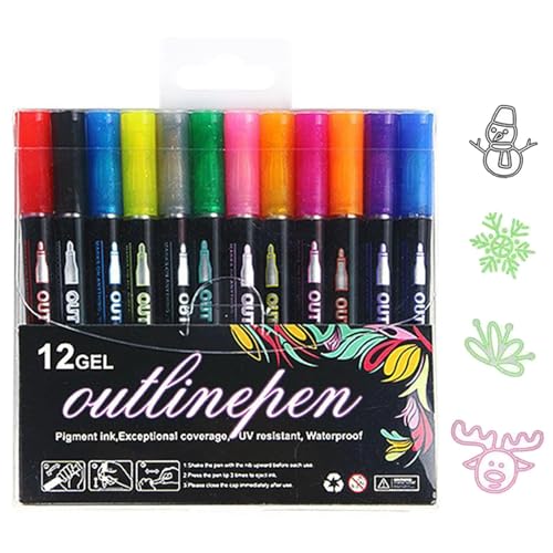 Konturenmarker – Schimmernde Marker Doppellinie | Konturenstifte | Graffiti Ausmalstifte | Metallmarker | Textmarker Graffiti po Konturenmarker – Schimmernde Marker Doppellinie | Konturenstifte | Graffiti Ausmalstifte | Metallmarker | Textmarker Graffiti po von Générique