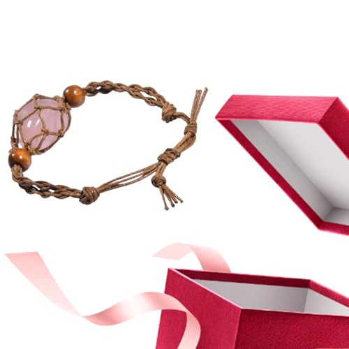 Kordelarmband – Anhänger Armband Käfig | für Quarz, Armbandschnur, Halterung für leeren Stein, Kordel für Armband, Anhänger, Halskette zum Basteln Kordelarmband – Anhänger Armband Käfig | für Quarz, Armbandschnur, Halterung für leeren Stein, Kordel für Armband, Anhänger, Halskette zum Basteln von Générique