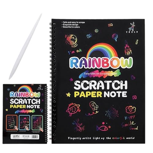 Kratzbücher für Kinder – Zeichenbuch zum Kratzen – Spielerische Aktivität mit Eingabestift aus Holz für Zuhause, Reisen, Schule, Kreativität Kratzbücher für Kinder – Zeichenbuch zum Kratzen – Spielerische Aktivität mit Eingabestift aus Holz für Zuhause, Reisen, Schule, Kreativität von Générique