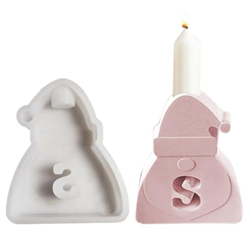 Kreative Silikonform, Weihnachtsmann-Silikonform, Weihnachtsmann-Kerzenform, Antihaft-Silikonform, wiederverwendbar, einfach zu lösen, Kerzenhalter mit Buchstaben für Seife und Kuchen Kreative Silikonform, Weihnachtsmann-Silikonform, Weihnachtsmann-Kerzenform, Antihaft-Silikonform, wiederverwendbar, einfach zu lösen, Kerzenhalter mit Buchstaben für Seife und Kuchen von Générique