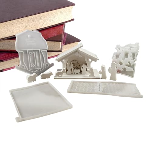 Krippen-Harzform | Krippen-Ton-Ornament-Formen | Krippenszene Silikonform | Krippen-Szene Silikonform | Krippen-Harzformen-Set | Silikonharz Epoxidharz Form von Générique
