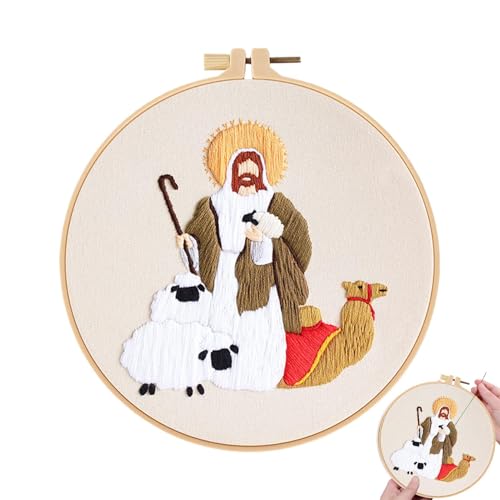 Krippenszene Stickset Krippenszene | Christliches Stickset | Christliches Stickset | Christian Sticksets | Christliche Sticksets Jesus Krippenszene | Sticksets für Dekoration von Générique