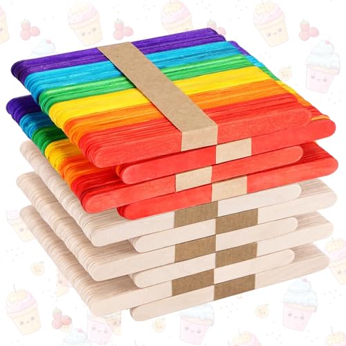 Ksvaye 500 Stück Holzspatel Mundspatel, Eisstiele Holz Breit, Holzstäbchen zum Basteln, Eisstäbchen Holzstäbchen Farbe, für Eis DIY Handwerk Bastelarbeiten, 114mm x 10mm x 2mm Ksvaye 500 Stück Holzspatel Mundspatel, Eisstiele Holz Breit, Holzstäbchen zum Basteln, Eisstäbchen Holzstäbchen Farbe, für Eis DIY Handwerk Bastelarbeiten, 114mm x 10mm x 2mm von Générique