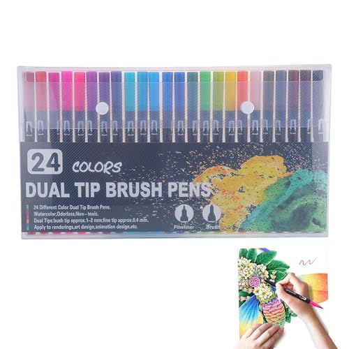 Künstlermalstift-Set, Doppelspitzen-Pinselstifte, Künstlermarker, Doppelspitzen-Marker, Doppelspitzen-Marker-Set, Doppelspitzen-Marker Künstlermalstift-Set, Doppelspitzen-Pinselstifte, Künstlermarker, Doppelspitzen-Marker, Doppelspitzen-Marker-Set, Doppelspitzen-Marker von Générique