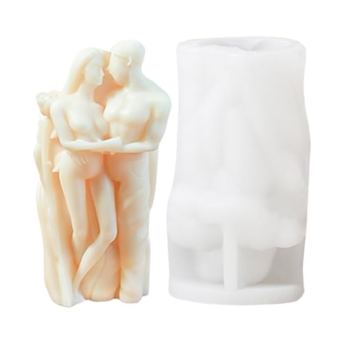 Küssen Sie Paare Kerzenform – Romantische Liebhaber Cake Fondant Seife Floo Epoxidharz Form | Kreative Kerzenherstellungsform für Paare Handwerk, Werkzeug Küssen Sie Paare Kerzenform – Romantische Liebhaber Cake Fondant Seife Floo Epoxidharz Form | Kreative Kerzenherstellungsform für Paare Handwerk, Werkzeug von Générique