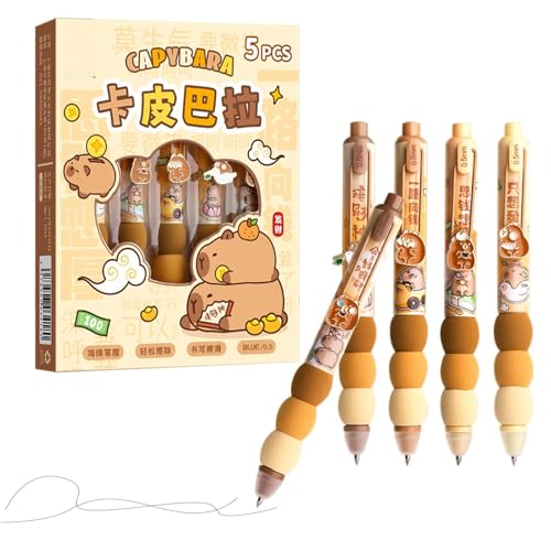 Kugelschreiber Capybara – Kugelschreiber Capybara – Kugelschreiber mit schwarzer Tinte, Capybara, feine Spitze, 0,5 mm, glatter Schreibstift, für Schulfeier Kugelschreiber Capybara – Kugelschreiber Capybara – Kugelschreiber mit schwarzer Tinte, Capybara, feine Spitze, 0,5 mm, glatter Schreibstift, für Schulfeier von Générique