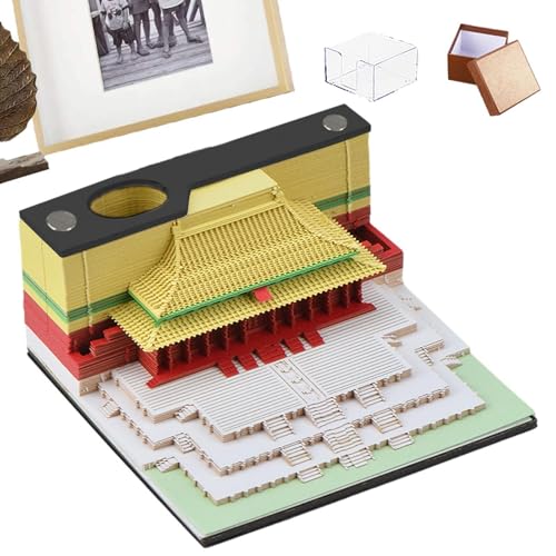 Kunst-Notizblock aus Papier, Haftnotizblock, mit Stifthalter im chinesischen Stil, nicht selbstklebende Notizblöcke, Kartenblätter, Bogendesign Kunst-Notizblock aus Papier, Haftnotizblock, mit Stifthalter im chinesischen Stil, nicht selbstklebende Notizblöcke, Kartenblätter, Bogendesign von Générique