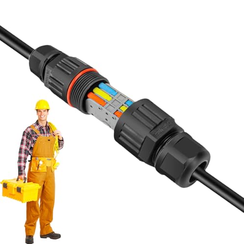 Landschaftsbeleuchtungsverbinder – wasserdichte elektrische Drahtverbinder, Anschlussdose | Erddraht-Verbindung zu Klemmen, für Lighway Lights Lightway Straßenlandschaften Landschaftsbeleuchtungsverbinder – wasserdichte elektrische Drahtverbinder, Anschlussdose | Erddraht-Verbindung zu Klemmen, für Lighway Lights Lightway Straßenlandschaften von Générique