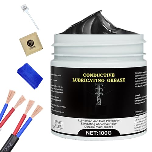Leitfähiges Schmierfett Elektrisches Schmierfett - Leitfähige elektrische Fettschmierpaste - dielektrische Schmiermittel-Kombination für Komponenten und Steckverbinder Leitfähiges Schmierfett Elektrisches Schmierfett - Leitfähige elektrische Fettschmierpaste - dielektrische Schmiermittel-Kombination für Komponenten und Steckverbinder von Générique