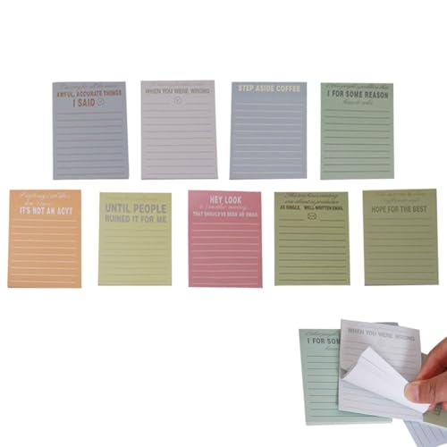 Linierte Haftnotizen, bunte Haftnotizblöcke, praktisches Haftnotizbuch Set mit 270 Blatt - Praktisches rechteckiges 9X Haftnotizbuch Set, für Linierte Haftnotizen, bunte Haftnotizblöcke, praktisches Haftnotizbuch Set mit 270 Blatt - Praktisches rechteckiges 9X Haftnotizbuch Set, für von Générique