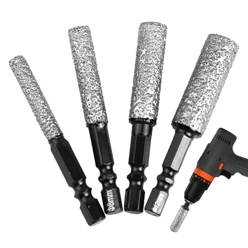 Lochsägen-Set für Beton, Glasbohrer mit sechseckigem Griff, gelötet, Elektrowerkzeuge & Handbücher für Holz, Metall, , Granit, Porzellan, Keramikbeschichtung, Möbel von Générique